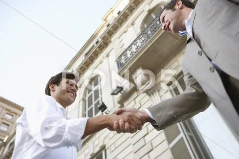 Business Handshake For Successful Deal Stock Photos