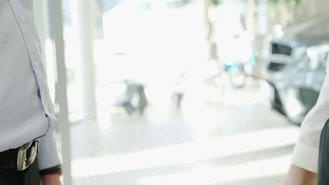 Business handshake of two men demonstrating their agreement Stock Footage 73286152