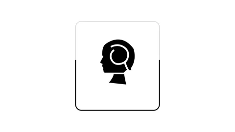 Business Head icon animation. Stock Footage 286145646
