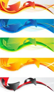 Business headers Stock Illustration