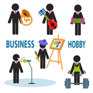 Business hobby Stock Illustration