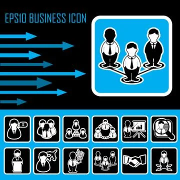 Business icon Illustrazione stock
