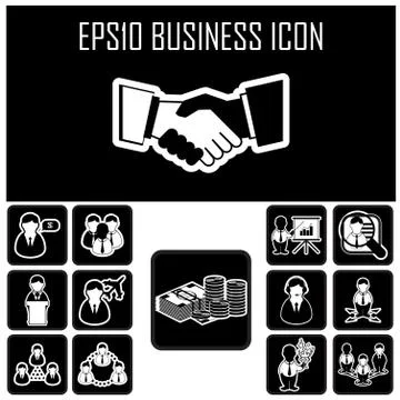 Business icon Illustrazione stock