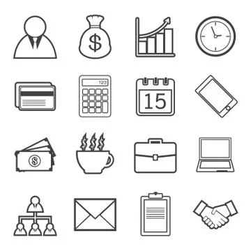 Business icon Stock Illustration