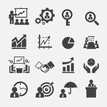 Business icon Illustrazione stock