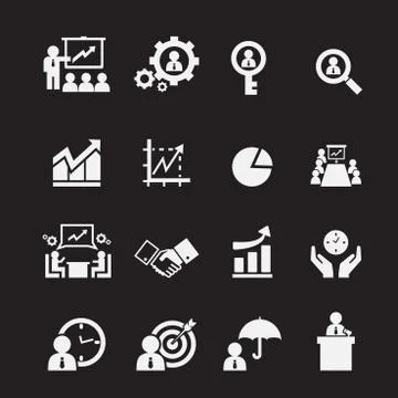 Business icon Illustrazione stock