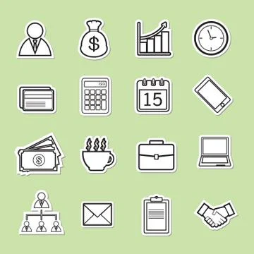 Business icon Stock Illustration