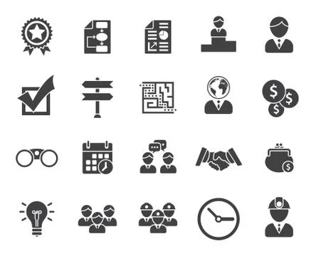Business icon Stock Illustration