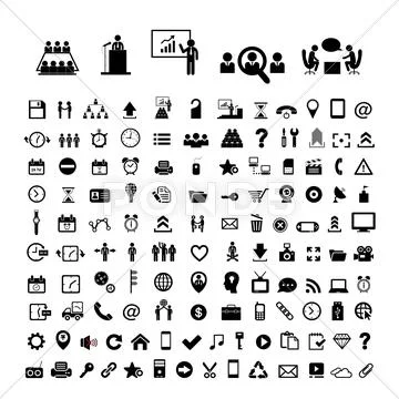 Business icon set Stock Illustration