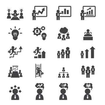 Business icon set Stock Illustration