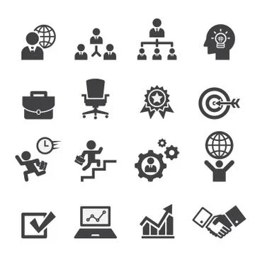 Business icon set Stock Illustration