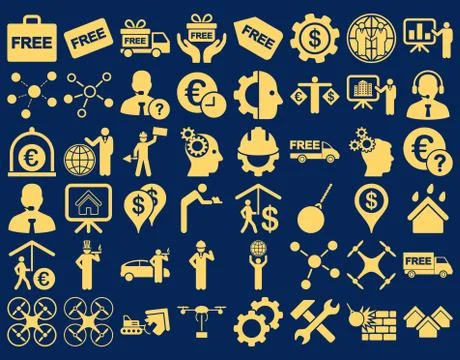 Business Icon Set Illustrazione stock