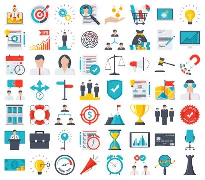Business Icon Set Stock Illustration