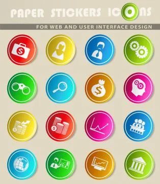 Business icon set Stock Illustration