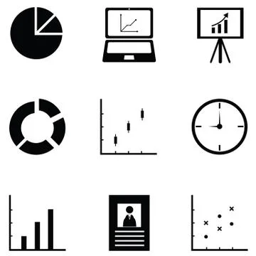 Business icon set Stock Illustration