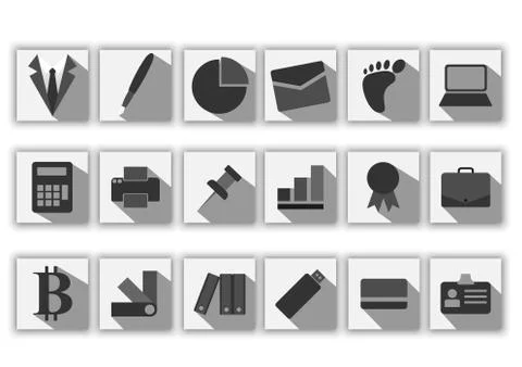Business icon set Stock Illustration