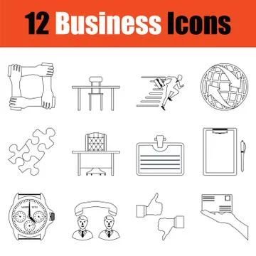 Business icon set Stock Illustration