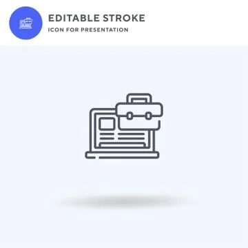 Business icon vector, filled flat sign, solid pictogram isolated on white, logo Stock Illustration