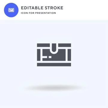 Business icon vector, filled flat sign, solid pictogram isolated on white, logo Stock Illustration