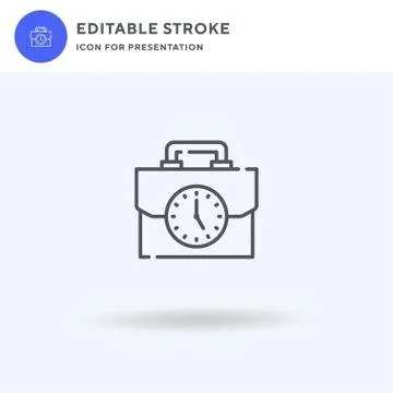 Business icon vector, filled flat sign, solid pictogram isolated on white, logo Stock Illustration