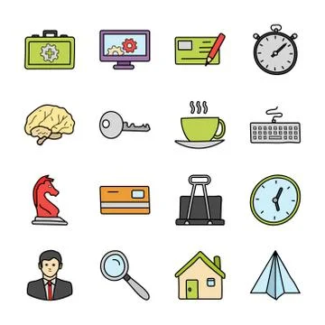 Business Icons Bundle Stock Illustration