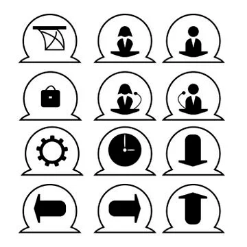 Business icons Stock Illustration