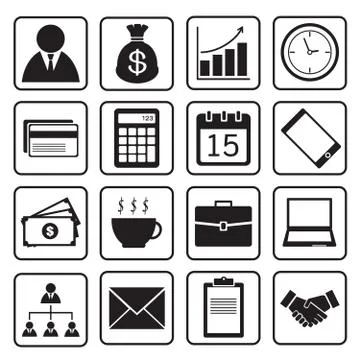 Business icons Stock Illustration