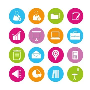 Business icons Stock Illustration