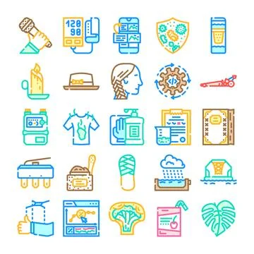 Business icons infographic elements set of symbols graphics Stock-Illustration