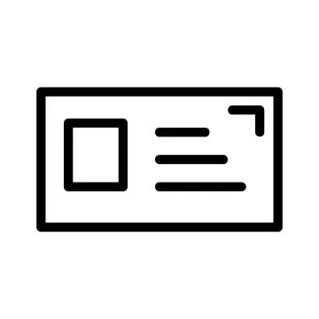 Business ID card e commerce icon Stock Illustration