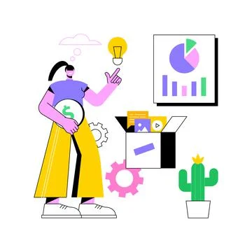 Business idea abstract concept vector illustration. Stock Illustration