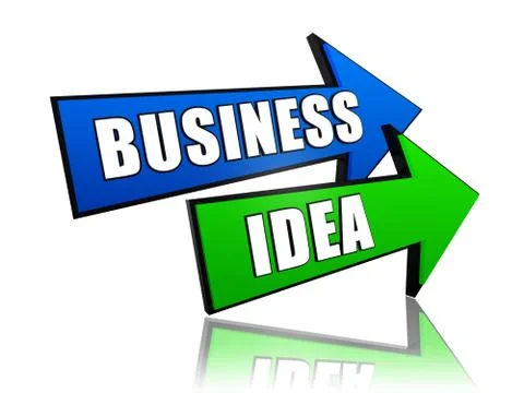 Business idea in arrows Stock Illustration