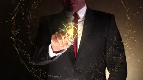 Business Idea - Concept Light Bulb Video stock 252817952