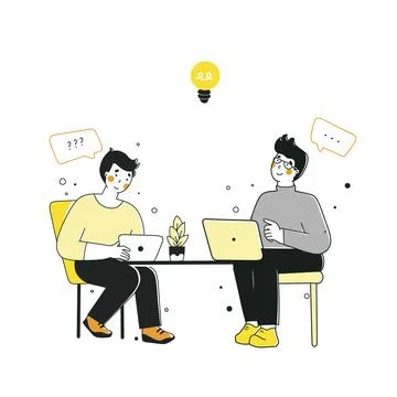 Business idea concept. Vector flat graphic design cartoon illustration. Flat Stock Illustration