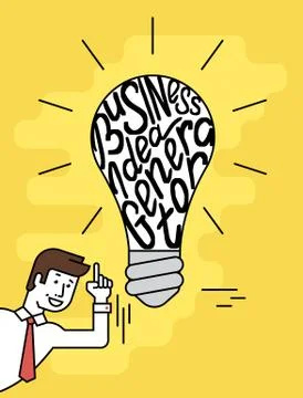 Business idea generator Illustrazione stock