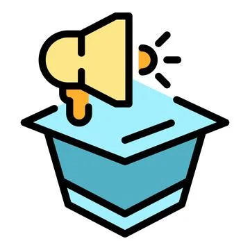 Business idea graduation icon vector flat 스톡 일러스트