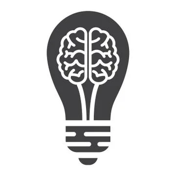 Business Idea solid icon, business and creativity Stock Illustration