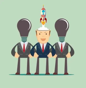 Business idea start up concept. Stock Illustration