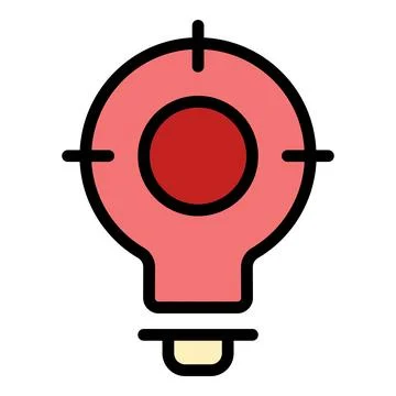 Business idea target icon vector flat イラスト素材