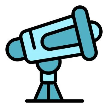 Business idea telescope icon vector flat イラスト素材