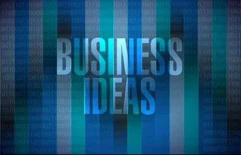 Business ideas binary background sign concept イラスト素材