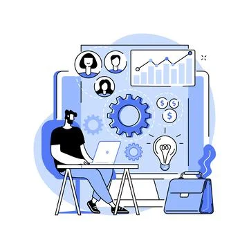 Business incubator abstract concept vector illustration. 스톡 일러스트