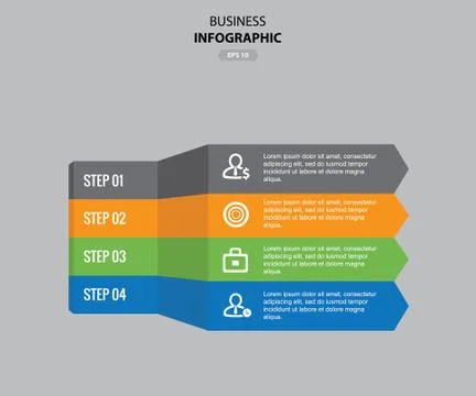 Business Info graphic design Template Stock Illustration
