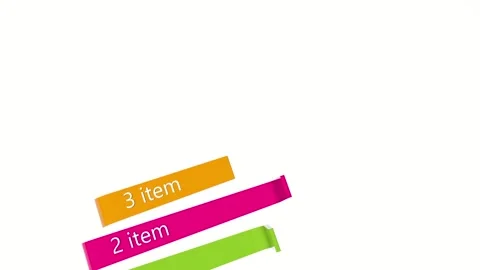 Business Infographic - bar chart. empty graph for your text on a white Stock Footage 225488936