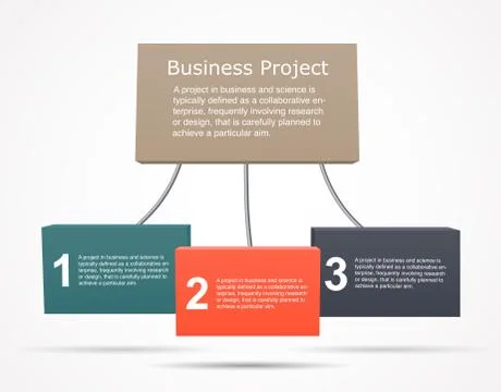 Business infographic, chart, graph, project Stock Illustration