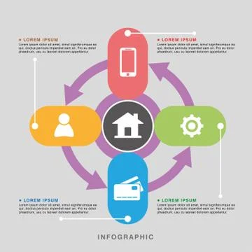 Business infographic data graph vector illustration. イラスト素材
