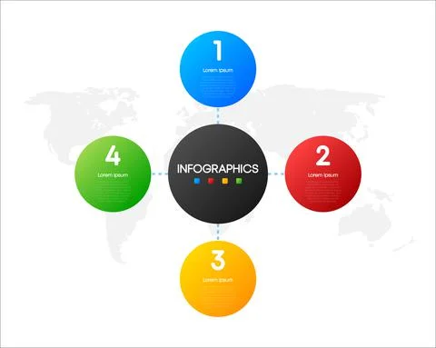Business infographic, data visualization. Square frame. Simple infographic Illustrazione stock