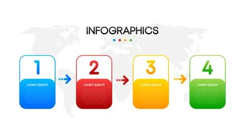 Business infographic, data visualization. Square frame. Simple infographic 스톡 일러스트