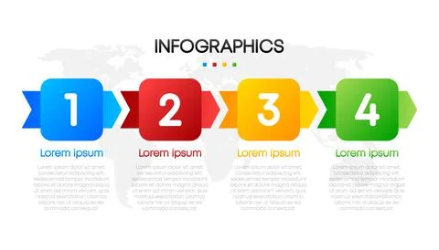 Business infographic, data visualization. Square frame. Simple infographic Stock Illustration