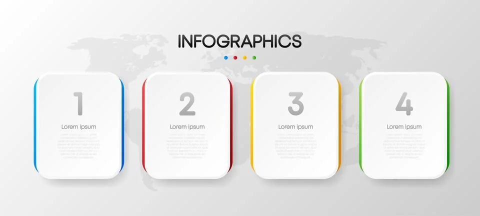 Business infographic, data visualization. Square frame. Simple infographic Stock Illustration